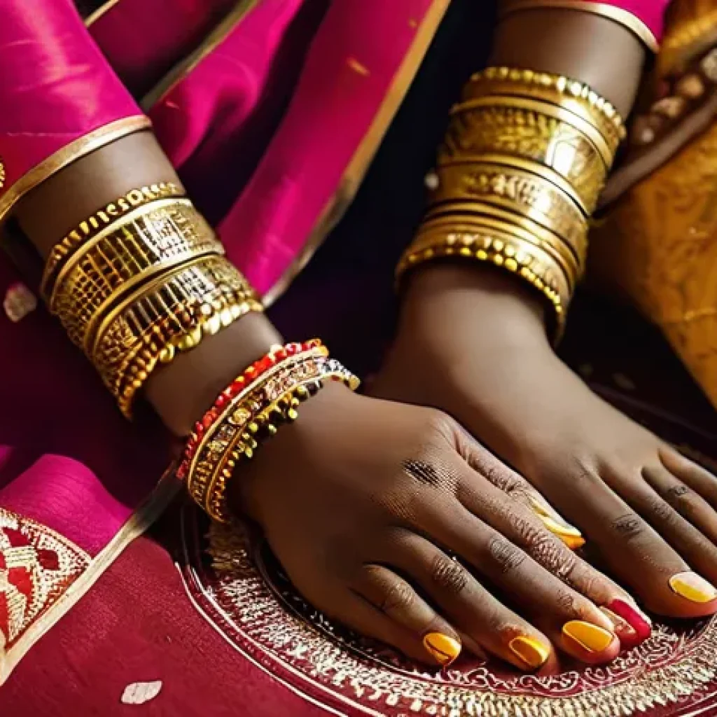 수단 기독교 결혼 문화 - **Prompt 1: Sudanese Christian Bride's Henna Night**
    A close-up, warm, and vibrant image capturi...