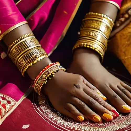 수단 기독교 결혼 문화 - **Prompt 1: Sudanese Christian Bride's Henna Night**
    A close-up, warm, and vibrant image capturi...