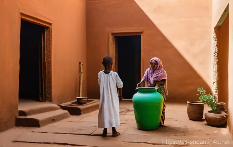 수단 도자기 및 도예 기술 - **Prompt 1: Nubian Potter at Work with Traditional Clay**
    "A detailed, realistic image of an exp...